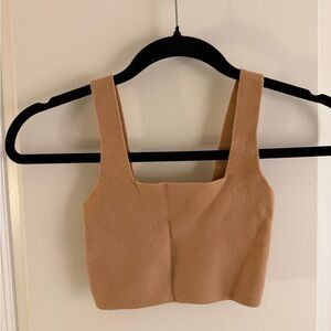 Zara Camel Crop Top